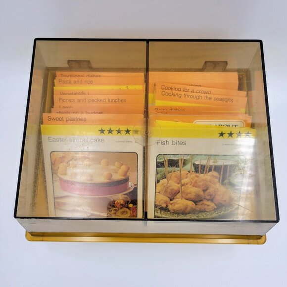 Recipe Cards Kathie Webber’s All Star Cookery Card Club 1970’s In Case Vintage - Picture 4 of 14
